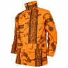 Veste de pluie Treeland étanche camo orange blaze M à 4XL