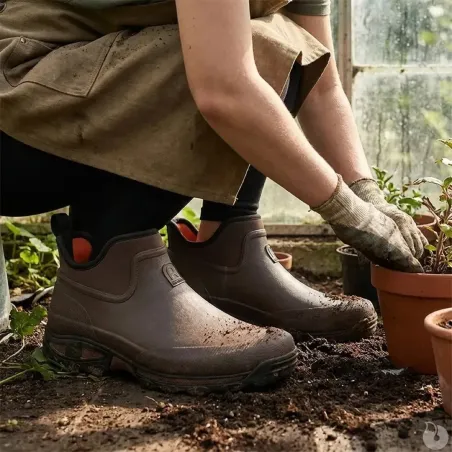 Bottillons Clean Land caoutchouc et néoprène Marron 40 à 47