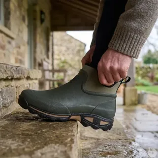 Bottillons Clean Land caoutchouc et double néoprène Kaki 40 à 47