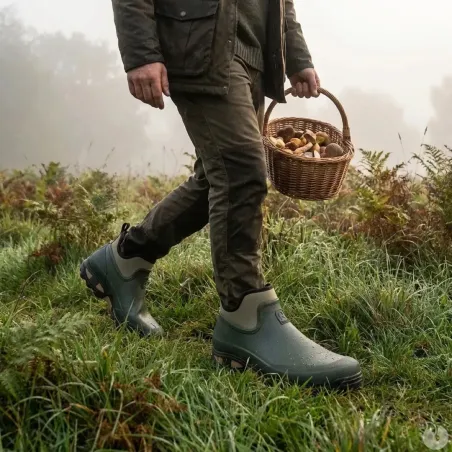 Bottillons Clean Land caoutchouc et double néoprène Kaki 40 à 47