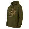 Sweat à capuche kaki grands animaux Bartavel®