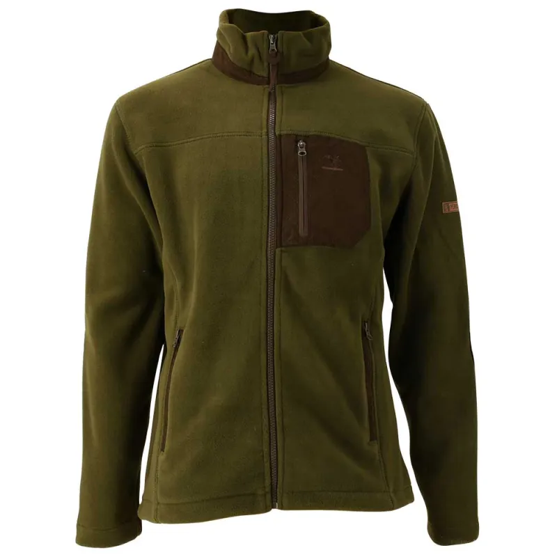 Blouson polaire Percussion kaki/marron – Chaleur et confort outdoor