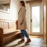 Baskets montantes femme bordeaux et vert | Look urbain confortable