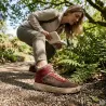 Baskets montantes femme bordeaux et vert | Look urbain confortable