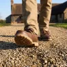 Chaussures bateau semelle crantée synthétique marron 40 à 46