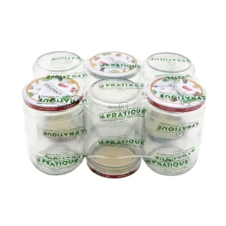 Lot de 6 Bocaux Stérilisables Twist-off 500ml - Ø82mm