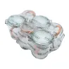 Lot de 6 Bocaux à Armature 500ml Ø85mm - Le Pratique