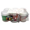 Lot de 6 Bocaux à Armature 350ml Ø85mm avec 10 Étiquettes - Le Pratique
