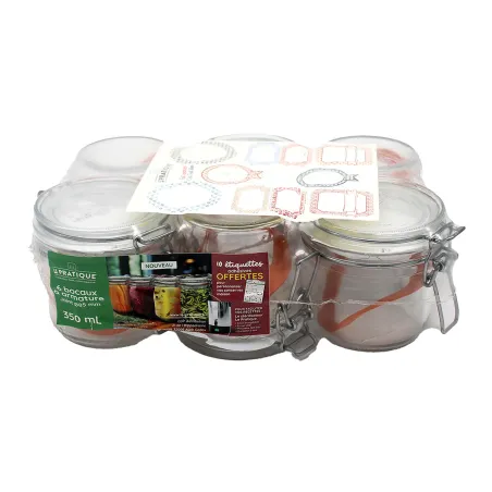 Lot de 6 Bocaux Stérilisables Twist-off 500ml - Ø82mm