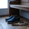 Chaussures bateau facile à enfiler synthétique bleu marine