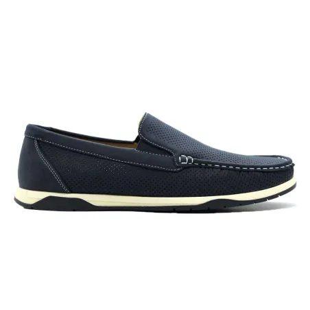 Chaussures bateau facile à enfiler synthétique bleu marine