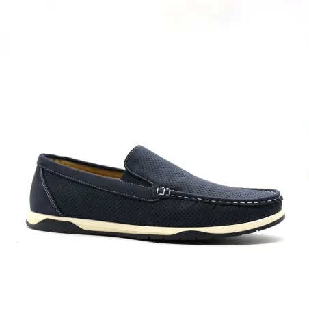 Chaussures bateau facile à enfiler synthétique bleu marine