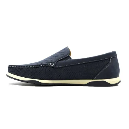 Chaussures bateau facile à enfiler synthétique bleu marine