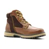 Bottines à lacets marron PU microfibre doublure polaire