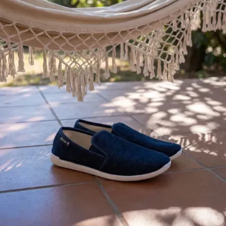 Espadrilles Rescudo Bleu Marine pour Homme - Tige Basse