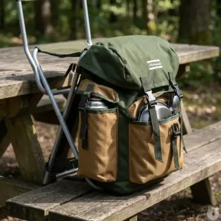 Sac à dos siège pliable avec structure en acier - 2,8 kg