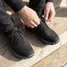 Chaussures basses Ayoka Dick noires cuir imperméable confort