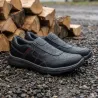 Chaussures Ayoka Drill noires sans lacets cuir imperméable
