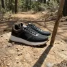 Baskets Homme Noir et Marron en Synthétique - Tige Basse
