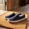 Chaussures souples homme en textile bleu marine - Tige basse