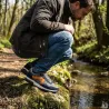 Baskets Homme Gris et Noir en Synthétique - Tige Basse
