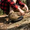 Chaussures Ayoka Merano marron randonnée cuir toile tige haute