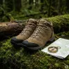 Chaussures Ayoka Merano marron randonnée cuir toile tige haute
