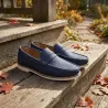 Mocassins Homme en Synthétique Bleu Marine - Tige Basse