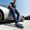 Mocassins Homme en Synthétique Bleu Marine - Tige Basse