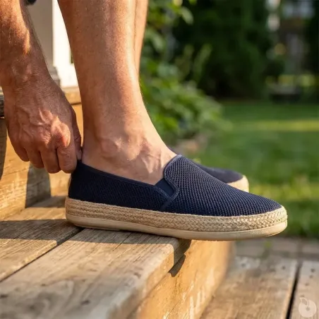 Espadrilles Homme Bleu Marine - Tige Basse