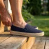 Espadrilles Homme Bleu Marine - Tige Basse