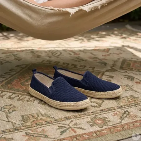 Espadrilles Homme Bleu Marine - Tige Basse