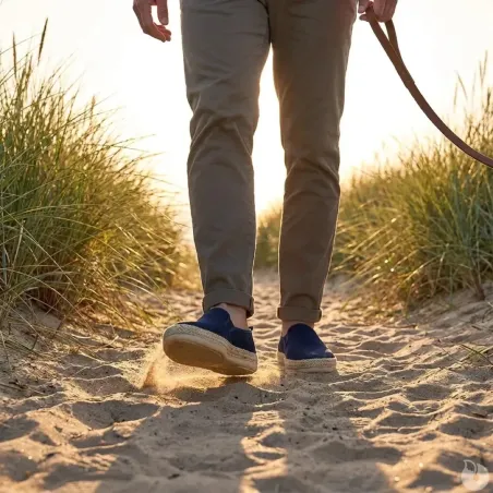Espadrilles Homme Bleu Marine - Tige Basse