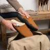 Chaussons Mules Fourrées Doudou Marron Airplum