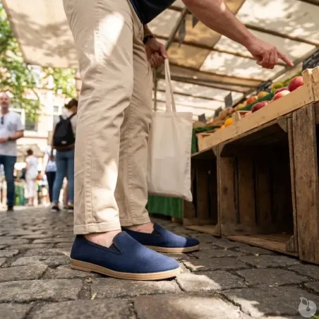 Chaussures Cogolin toile bleu marine 40 à 46