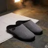 Chaussons mules résille Data - Homme - Gris