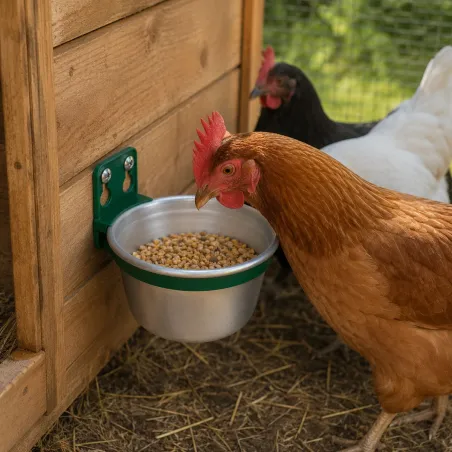 Bol aluminium mangeoire - abreuvoir multi animaux ø10cm - Olba