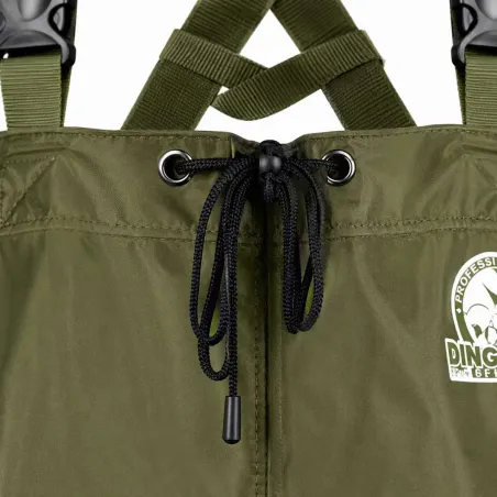 Waders Homme Nylon PVC Kaki - Imperméables avec Maille Anti-Transpirante