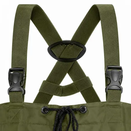 Waders Homme Nylon PVC Kaki - Imperméables avec Maille Anti-Transpirante