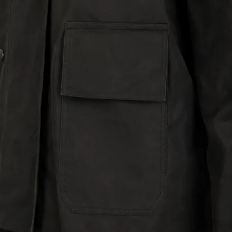 Manteau long Walker and Hawkes Waxstock Vert 