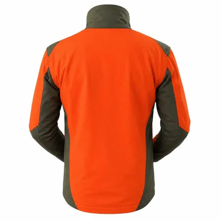 Veste Francital Softshell Chambaran Orange manches amovibles norme NF S 74-567