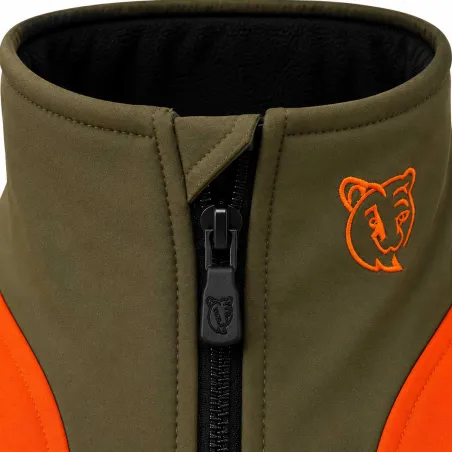 Veste Francital Softshell Chambaran Orange manches amovibles norme NF S 74-567
