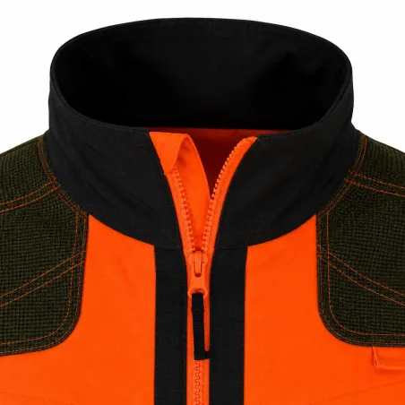 Veste Light Traque Orange Somlys - Chasse Légère Haute Visibilité