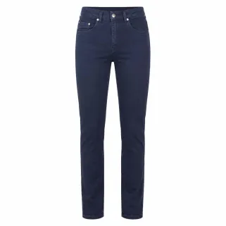 Jeans femme coupe confort coton polyester bleu foncé 38 à 54