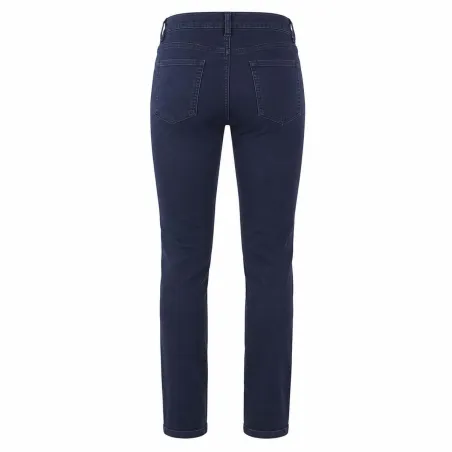 Jeans femme coupe confort coton polyester bleu foncé 38 à 54