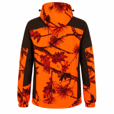 Veste de chasse softshell SL TEX orange camo