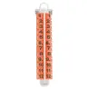 Lot de bagues à clip numérotation laser Orange - RING4WINGS