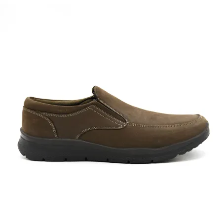 Chaussures Toucan cuir marron semelle PU double sans gêne