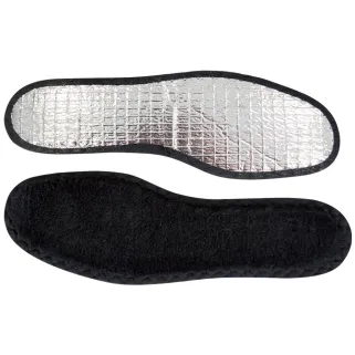 Semelles isolante polaire polyester aluminium noire 35/36 à 45/46