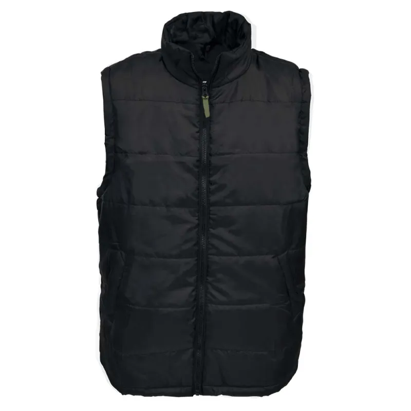 Veste matelassée sans manches fermeture zip col montant S à 3XL
